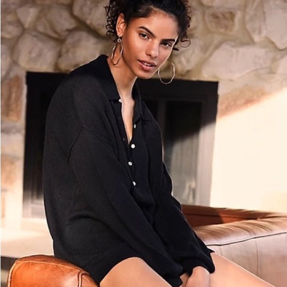 Free People Beach Picnic Sweater Romper Knit Onesie Jumpsuit Move Free-est NWOT - Picture 5 of 8